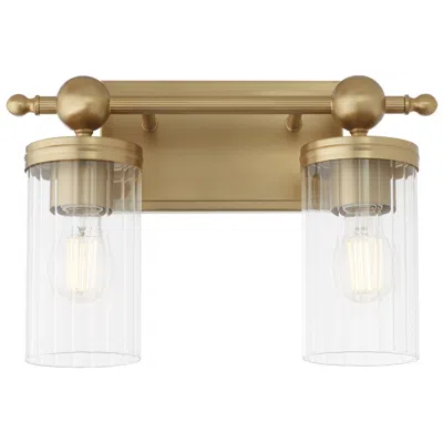 Quorum International Lee Blvd 2lt Aged Brass 2anity Light