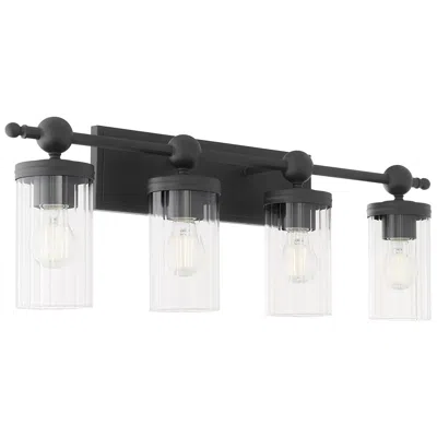 Quorum International Lee Blvd 4lt Matte Black 4anity Light
