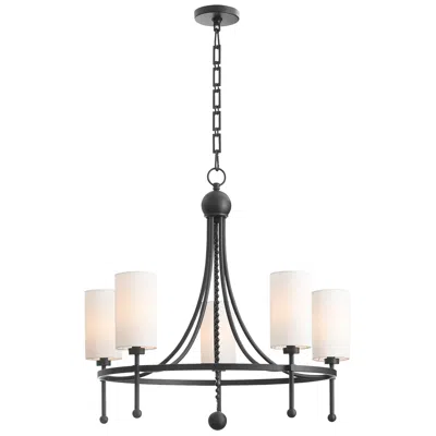 Quorum International Lee Blvd 5lt Matte Black Chandelier