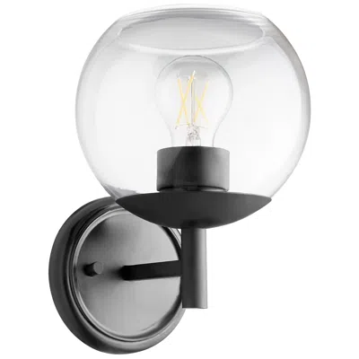Quorum International Lyon 1lt Matte Black Wall Mount