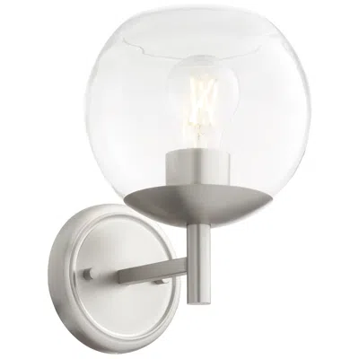 Quorum International Lyon 1lt Satin Nickel Wall Mount