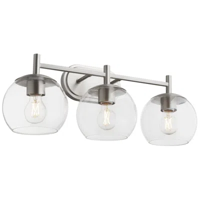 Quorum International Lyon 3lt Satin Nickel Vanity Light