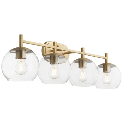 Quorum International Lyon 4lt Aged Brass Vanity Light