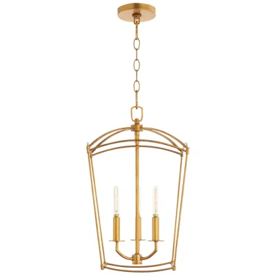 Quorum International Mantle 3lt Gold Leaf Entry Pendant In Animal Print