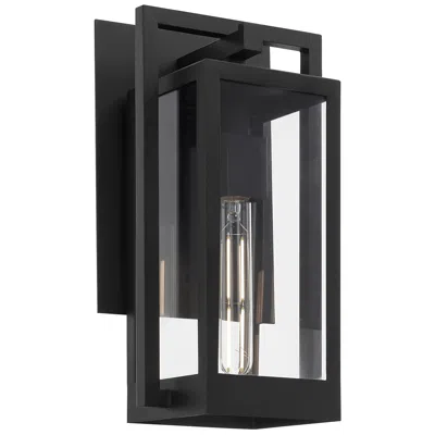 Quorum International Marco 15" Textured Black Wall Lantern