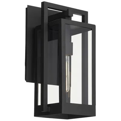 Quorum International Marco 18" Textured Black Wall Lantern