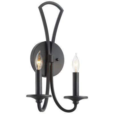 Quorum International Maryse 2lt Matte Black Wall Mount