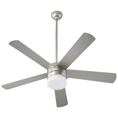Quorum International Maxwell 52" Satin Nickel Led Ceiling Fan