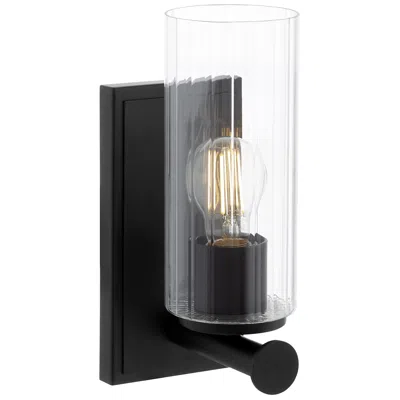 Quorum International Mercier 1lt Matte Black Wall Moun