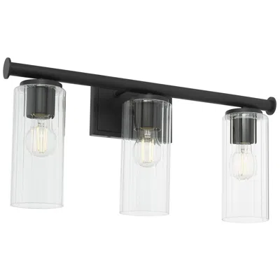 Quorum International Mercier 3 Light Matte Black Vanity Light