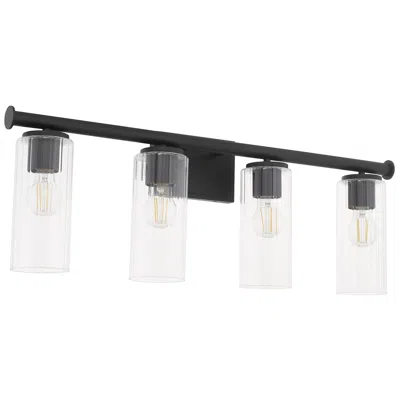 Quorum International Mercier 4 Light Matte Black Vanity Light