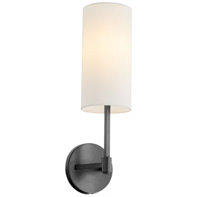 Quorum International Merrick 1lt Matte Black Wall Mount In White