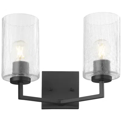 Quorum International Merrick 2lt Matte Black Wall Mount