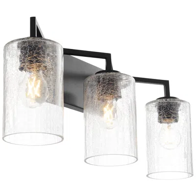 Quorum International Merrick 3lt Matte Black Vanity Light