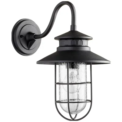 Quorum International Moriarty Textured Black Med Lantern