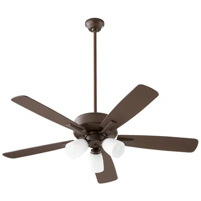 Quorum International Ovation 3 Light Oiled Bronze Ceiling Fan In Brown