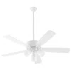 Quorum International Ovation 3 Light Studio White Ceiling Fan