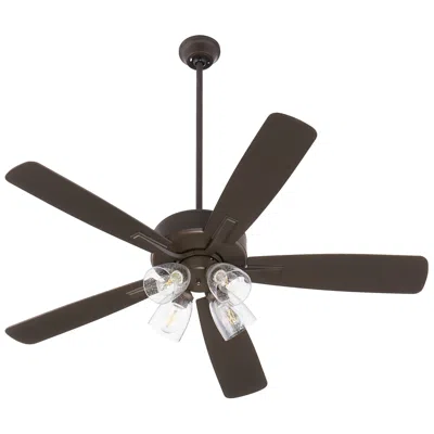 Quorum International Ovation 4 Light Oiled Bronze Ceiling Fan