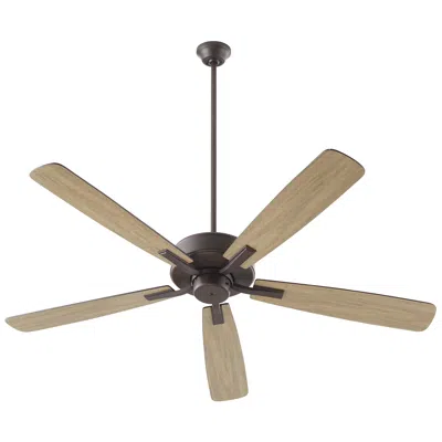 Quorum International Ovation 60" 5 Blade Oiled Bronze Ceiling Fan In Brown