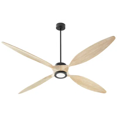 Quorum International Papillon 80" Matte Black Wifi Ceiling Fan
