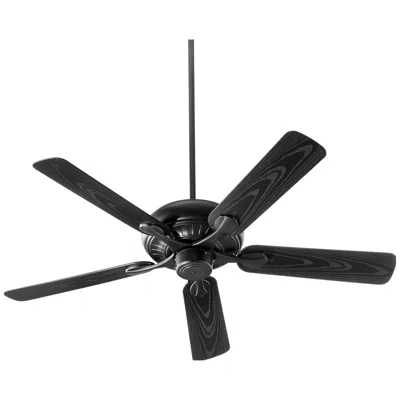 Quorum International Pinnacle 52" Textured Black Patio Fan