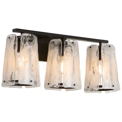 Quorum International Prestige 3lt Matte Black Vanity Light