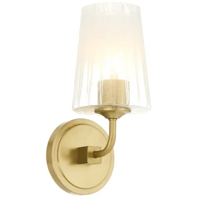Quorum International Providence 1lt Aged Brass Wall Mount