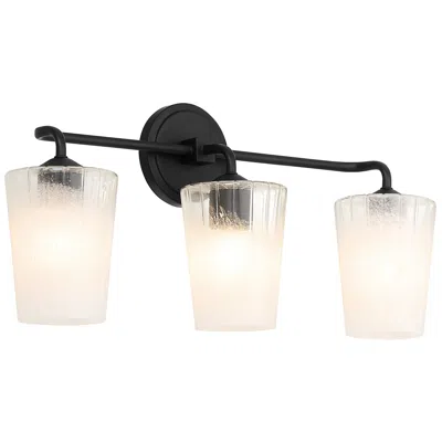 Quorum International Providence 3lt Matte Black Vanity Light