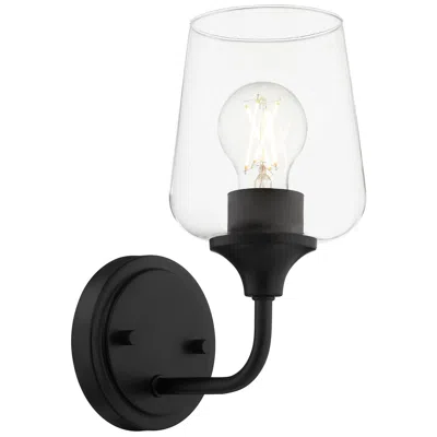 Quorum International Raymond 1lt Matte Black Wall Mount In Multi