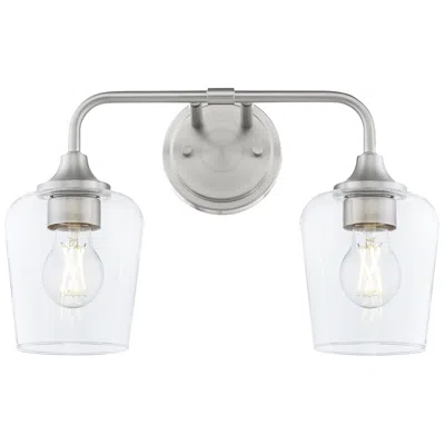 Quorum International Raymond 2lt Satin Nickel Vanity Light