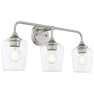 Quorum International Raymond 3lt Satin Nickel Vanity Light