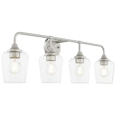 Quorum International Raymond 4lt Satin Nickel Vanity Light