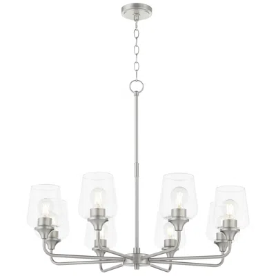 Quorum International Raymond 8lt Satin Nickel Chandelier