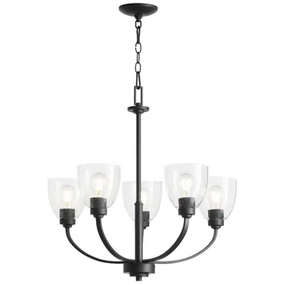 Quorum International Reyes 5lt Textured Black Transitional Chandelier