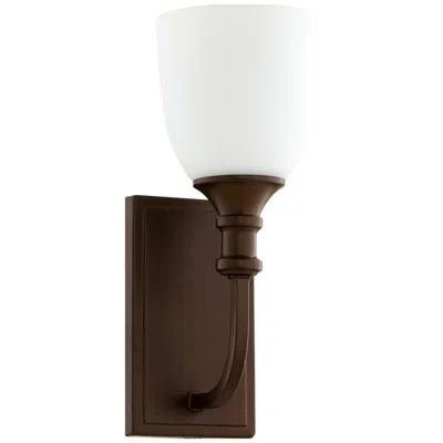 Quorum International Richmond 1lt Oiled Brozne Wall Mount In Brown
