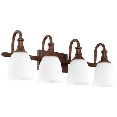 Quorum International Richmond 4lt Oiled Bronze Vanity Light