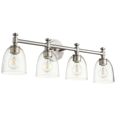 Quorum International Rossington 4lt Satin Nickel Vanity Light