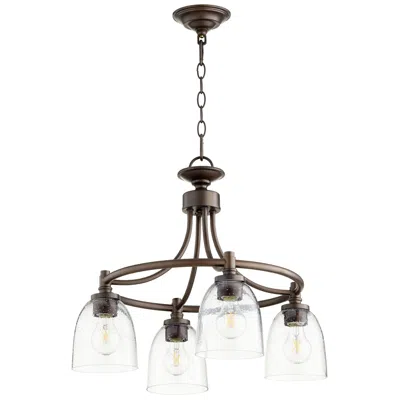 Quorum International Rossington 4lt Transitional Oiled Bronze Chandelier