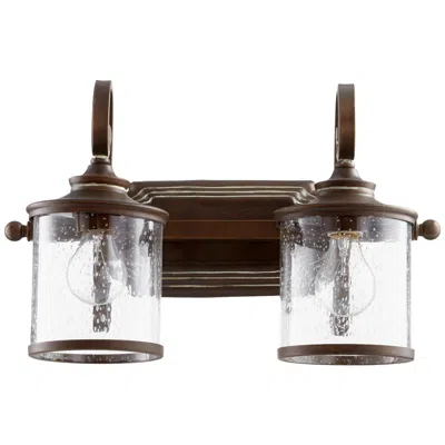 Quorum International San Miguel 2lt Vintage Cooper Vanity Light