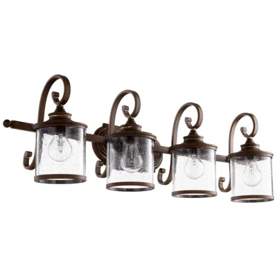 Quorum International San Miguel 4lt Vintage Cooper Vanity Light