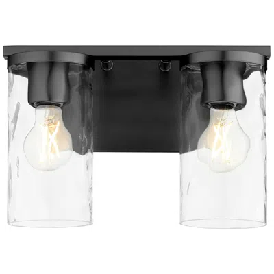 Quorum International Steinway 2lt Matte Black Vanity Light