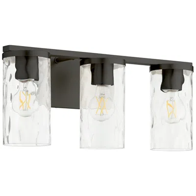 Quorum International Steinway 3lt Matte Black Vanity Light