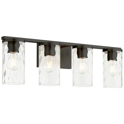 Quorum International Steinway 4lt Matte Black Vanity Light