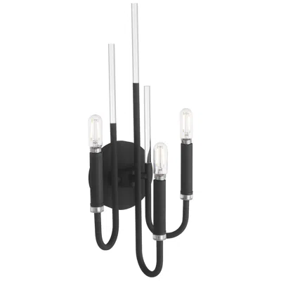Quorum International Summit 3lt Textured Black Wall Mount