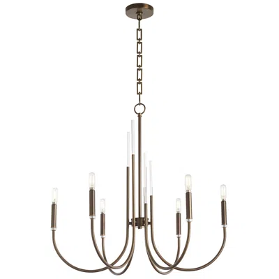Quorum International Summit 6lt Dark Brass Chandelier