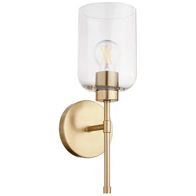 Quorum International Tribute 1lt Agb Wall Mount In Gold