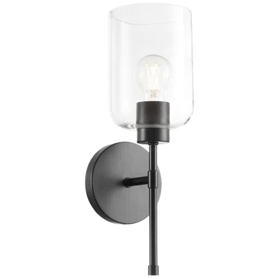 Quorum International Tribute 1lt Matte Black Wall Mount