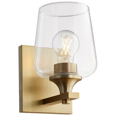Quorum International Veno 1lt Agb Wall Mount In Gold
