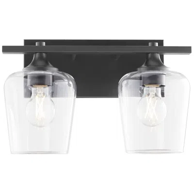 Quorum International Veno 2lt Matte Black Vanity Light