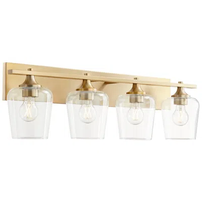 Quorum International Veno 4lt Aged Brass Vanity Light